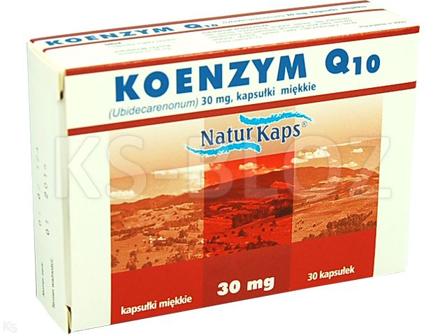 Naturkaps Koenzym Q-10 interakcje ulotka kapsułki miękkie 30 mg 30 kaps. | blister