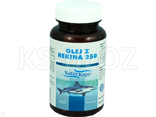 Naturkaps Olej z rekina 250 interakcje ulotka kapsułki - 150 szt.