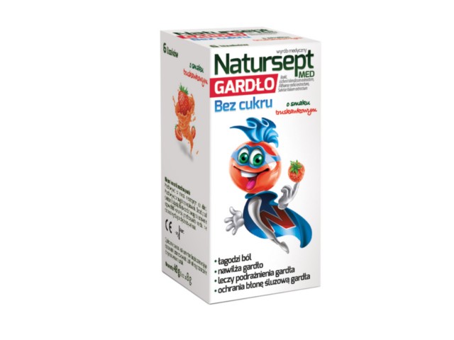 Natursept Med Gardło Lizaki bez cukru interakcje ulotka lizaki - 6 szt.