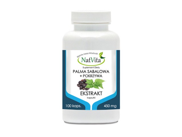NatVita Palma Sabalowa + Pokrzywa Ekstrakt interakcje ulotka kapsułki - 100 kaps.