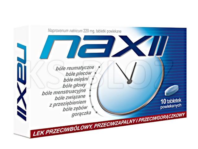 Naxii interakcje ulotka tabletki powlekane 220 mg 10 tabl. (blist.)