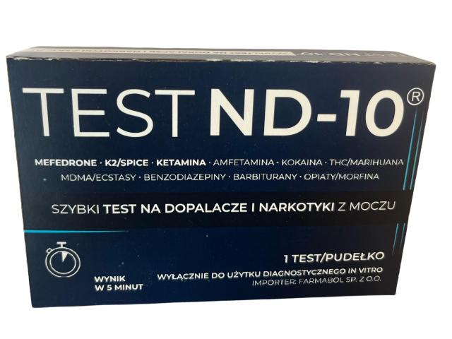 Nd-10 Test na dopalacze i narkotyki z moczu szybki interakcje ulotka test - 1 szt.