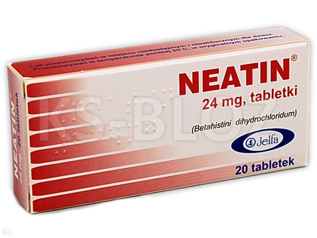 Neatin interakcje ulotka tabletki 24 mg 20 tabl. (2 blist. po 10 tabl.)