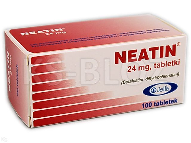 Neatin interakcje ulotka tabletki 24 mg 100 tabl. (10 blist. po 10 tabl.)