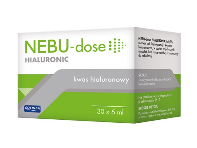 Nebu-Dose Hialuronic Roztwór do inhalacji interakcje ulotka płyn do inhalacji  30 amp.