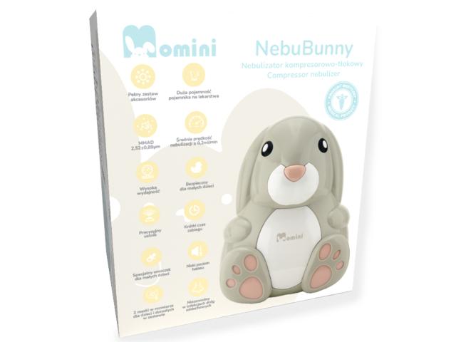 NebuBunny Nebulizator kompresorowo tłokowy interakcje ulotka nebulizator kompresorowy - 1 szt.