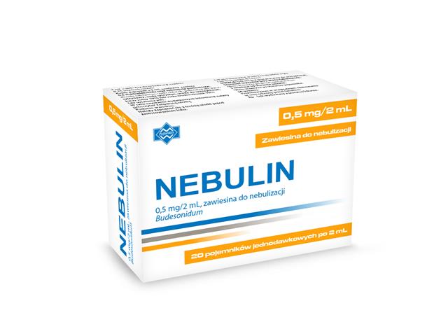 Nebulin interakcje ulotka zawiesina do nebulizacji 500 mcg/2ml 20 poj. po 2 ml