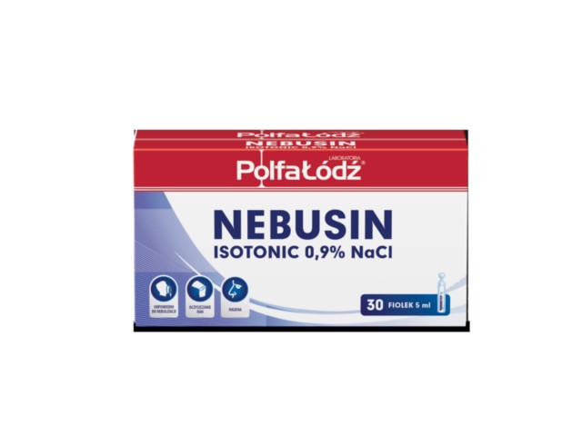 NEBUSIN ISOTONIC (0,9% NaCl) interakcje ulotka roztwór 30 amp. po 5 ml