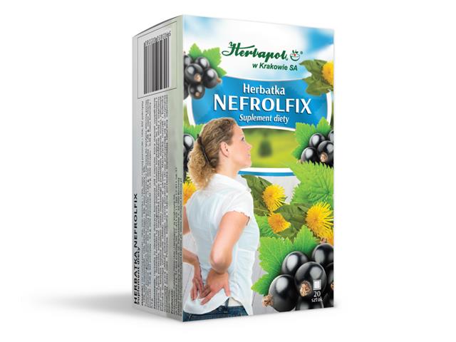 Nefrolfix Herbatka interakcje ulotka herbata  20 toreb.