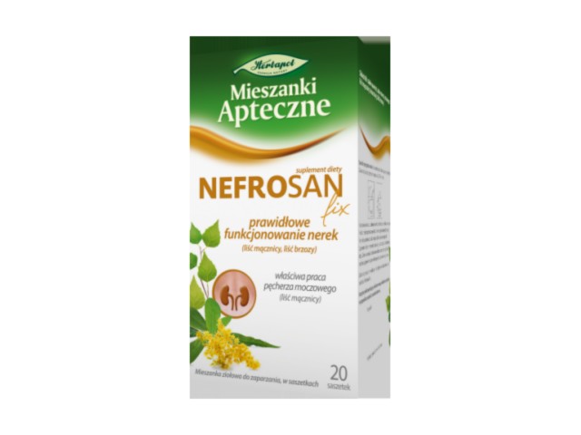 Nefrosan interakcje ulotka zioła do zaparzania w saszetkach - 20 sasz. po 2 g