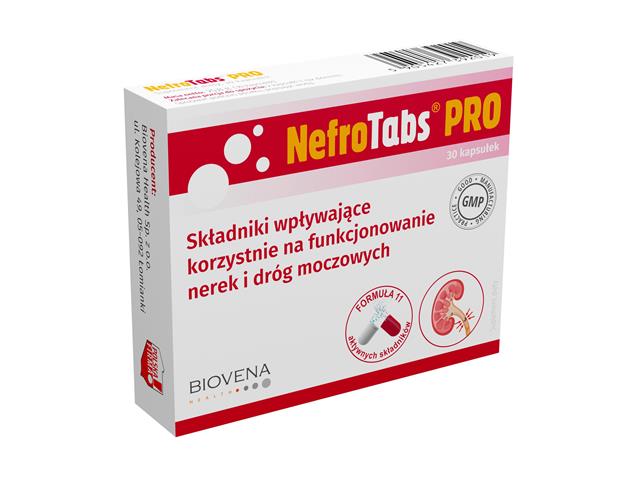 Nefrotabs PRO interakcje ulotka kapsułki - 30 kaps.