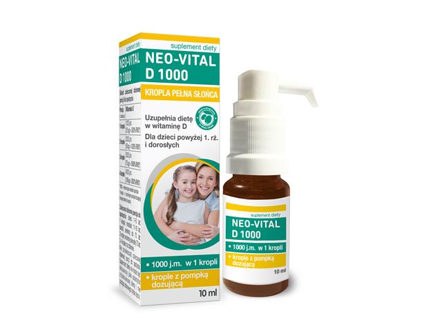 Neo Vital 1000 Krople interakcje ulotka krople - 10 ml