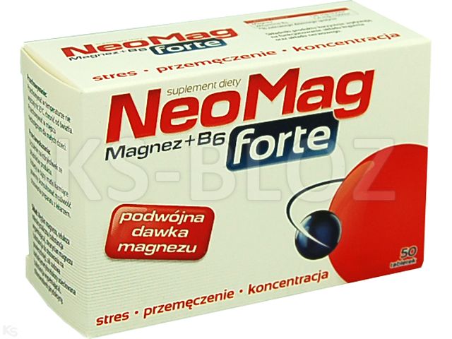 Neomag Forte interakcje ulotka tabletki  50 tabl.