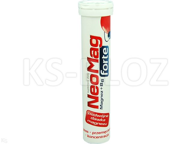 Neomag Forte interakcje ulotka tabletki musujące - 20 tabl.