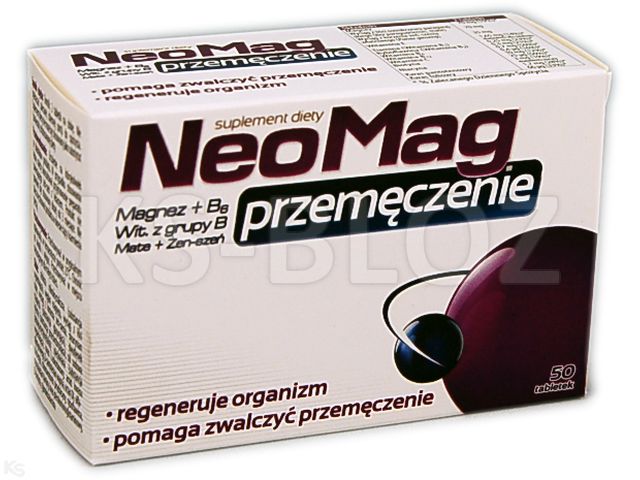 Neomag Przemęczenie interakcje ulotka tabletki  50 tabl.