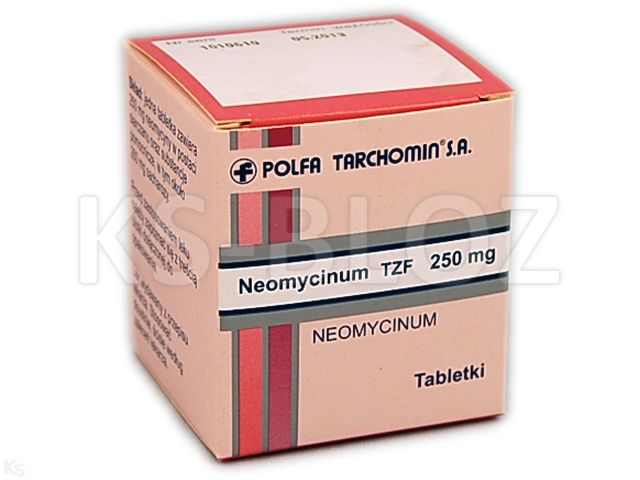 Neomycinum TZF interakcje ulotka tabletki 250 mg 16 tabl. | pojem.