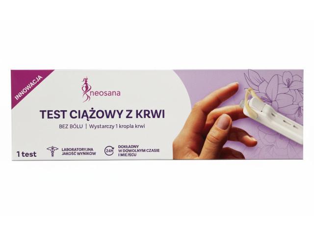 Neosana Test ciążowy z krwi interakcje ulotka test - 1 szt.