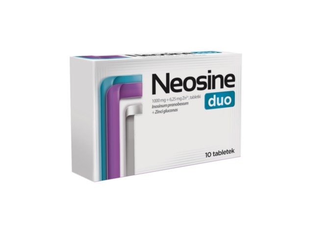 Neosine Duo interakcje ulotka tabletki 1g+6,25mg 10 tabl.
