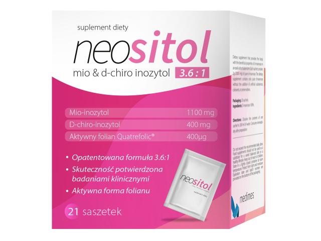 Neositol interakcje ulotka proszek - 21 sasz.