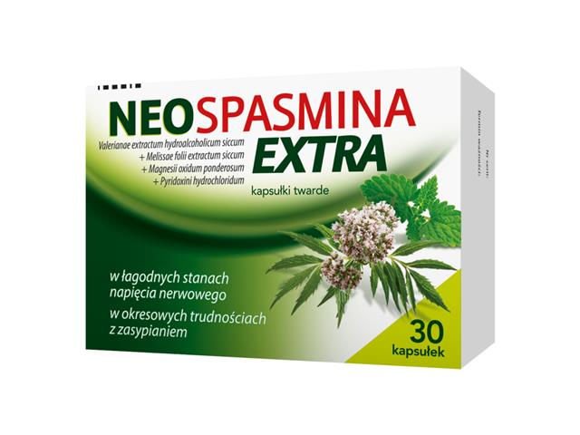 Neospasmina Extra (Extraspasmina) interakcje ulotka kapsułki twarde - 30 kaps. (3 blist. po 10 kaps.)