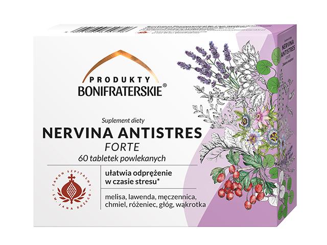 Nervina Antistres Forte Produkty Bonifraterskie interakcje ulotka tabletki powlekane  60 tabl. | 2 blist.po 30 szt.