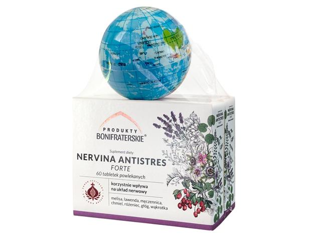 Nervina Antistres Forte Zestaw Produkty Bonifraterskie interakcje ulotka zestaw - 60 tabl. (+ 60 tabl. + 1 szt.)