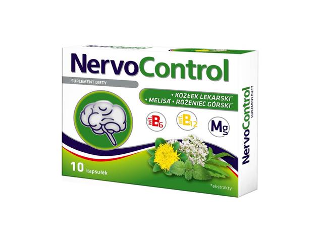 NervoControl interakcje ulotka kapsułki - 10 kaps.