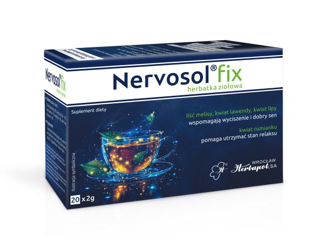 Nervosol Fix interakcje ulotka zioła do zaparzania w saszetkach - 20 sasz. po 2 g