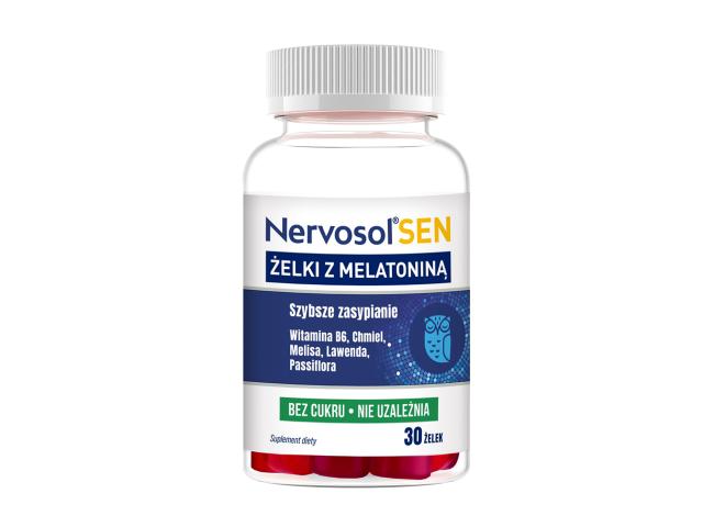 Nervosol Sen Żelki z melatoniną interakcje ulotka żelki  30 szt.