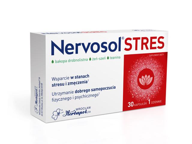 Nervosol Stres interakcje ulotka kapsułki twarde - 30 kaps.