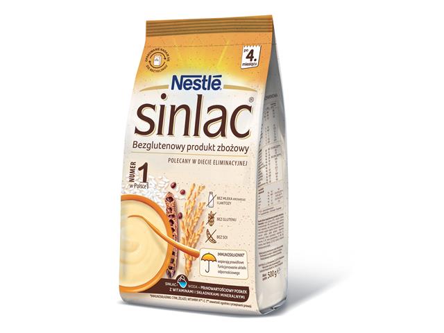 Nestle Sinlac Bezglutenowy produkt zbożowy interakcje ulotka kaszka  500 g
