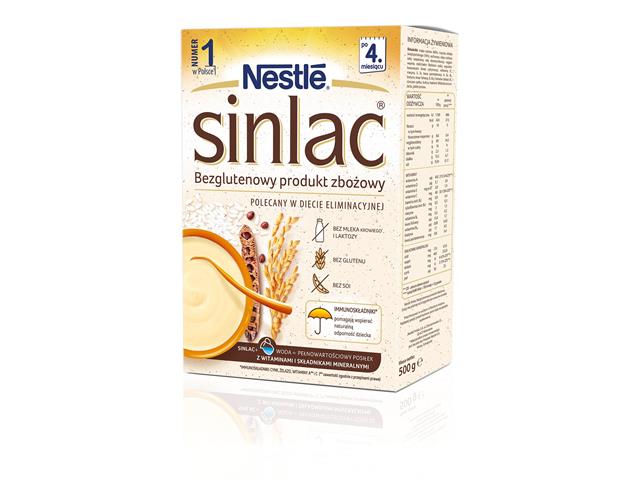 Nestle Sinlac Satndard interakcje ulotka proszek  500 g