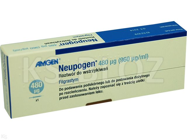 Neupogen interakcje ulotka roztwór do wstrzykiwań i infuzji 48 mln.j.m./0,5ml 1 amp.-strz. po 0,5 ml