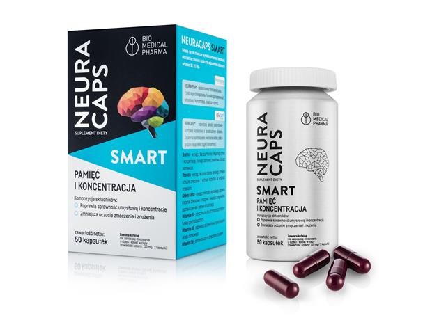 Neuracaps Smart interakcje ulotka kapsułki twarde - 50 kaps.