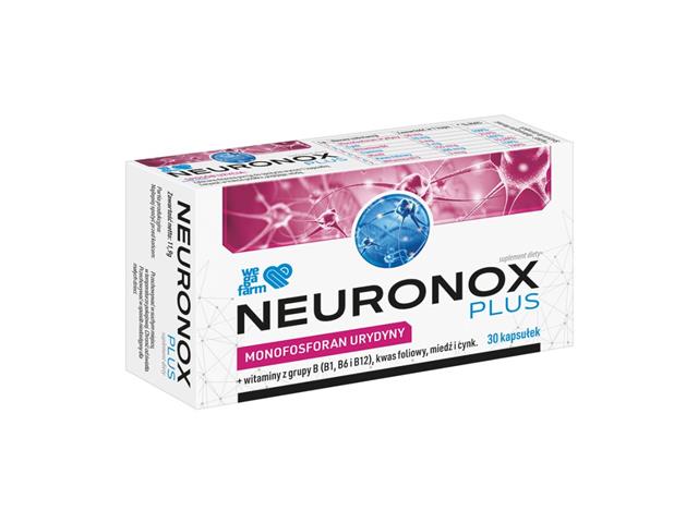 Neuronox Plus interakcje ulotka kapsułki  30 kaps.