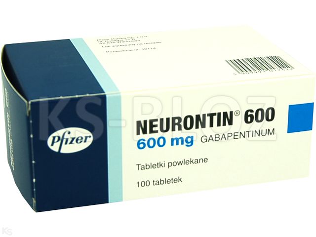 Neurontin 600 interakcje ulotka tabletki powlekane 600 mg 100 tabl.