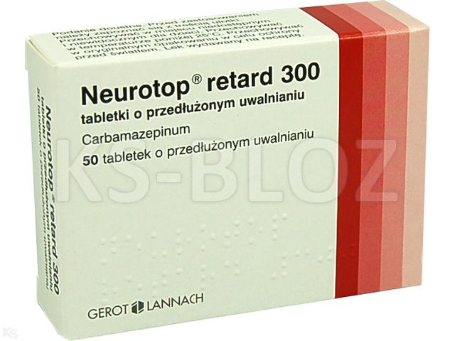 Neurotop Retard 300 interakcje ulotka tabletki o przedłużonym uwalnianiu 300 mg 50 tabl. | 5 blist.po 10 szt.