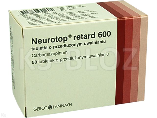Neurotop Retard 600 interakcje ulotka tabletki o przedłużonym uwalnianiu 600 mg 