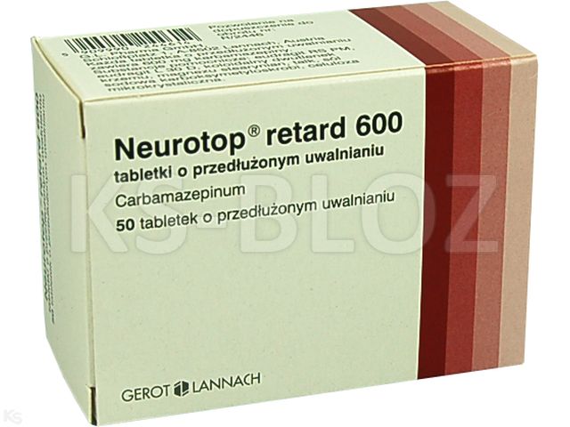 Neurotop Retard 600 interakcje ulotka tabletki o przedłużonym uwalnianiu 600 mg 50 tabl. | 5 blist.po 10 szt.