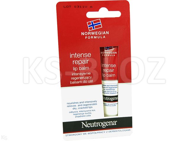 Neutrogena Fn Balsam do ust regenerujący interakcje ulotka   15 ml