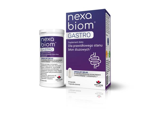 Nexabiom Gastro interakcje ulotka kapsułki 30 kaps.