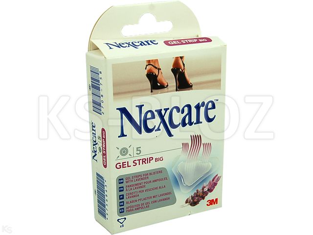 Nexcare Gel Strip Plaster big interakcje ulotka plaster - 5 szt.