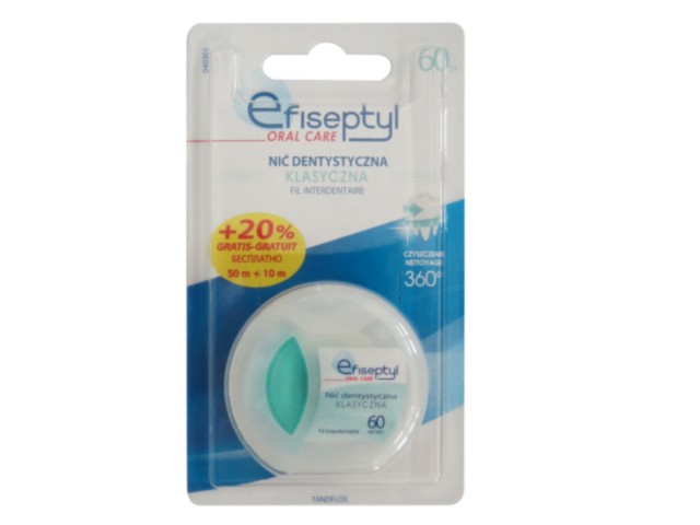 Nici dent. EFISEPTYL interakcje ulotka nić dentystyczna - 1 szt.