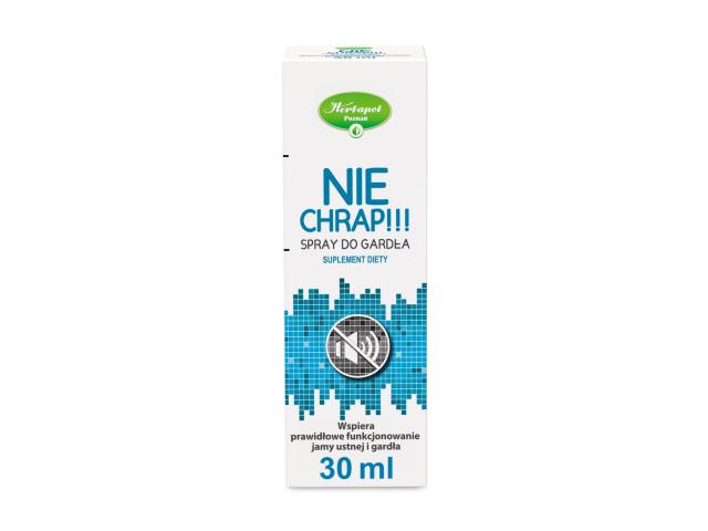 Nie Chrap !!! interakcje ulotka spray do gardła  30 ml