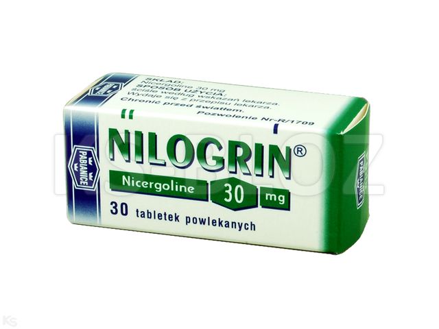 Nilogrin interakcje ulotka tabletki powlekane 30 mg 30 tabl. (fiol.)