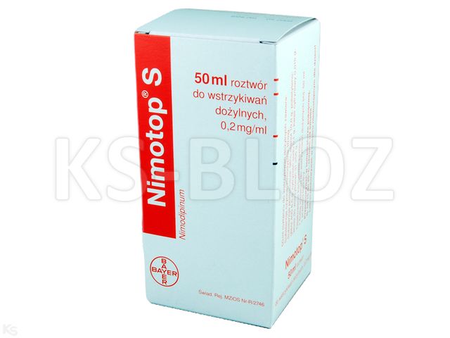 Nimotop S interakcje ulotka roztwór do infuzji 200 mcg/ml 1 but. po 50 ml