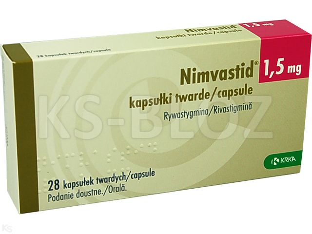 Nimvastid interakcje ulotka kapsułki twarde 1,5 mg 28 kaps.