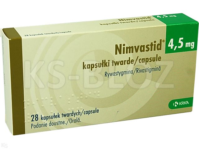 Nimvastid interakcje ulotka kapsułki twarde 4,5 mg 28 kaps.