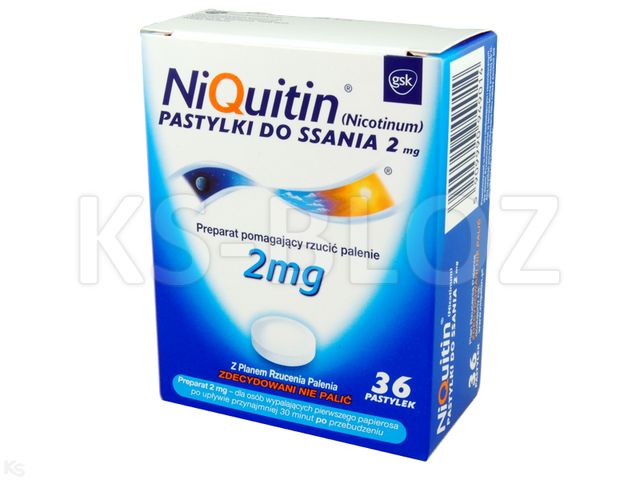 Niquitin interakcje ulotka pastylki do ssania 2 mg 36 szt.