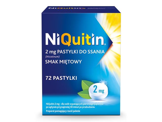 Niquitin interakcje ulotka pastylki do ssania 2 mg 72 szt.